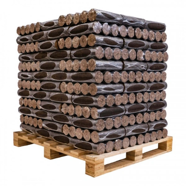 Bûches densifiées de nuit E02 – palette 96 paquets de 6 bûches (576 bûches)