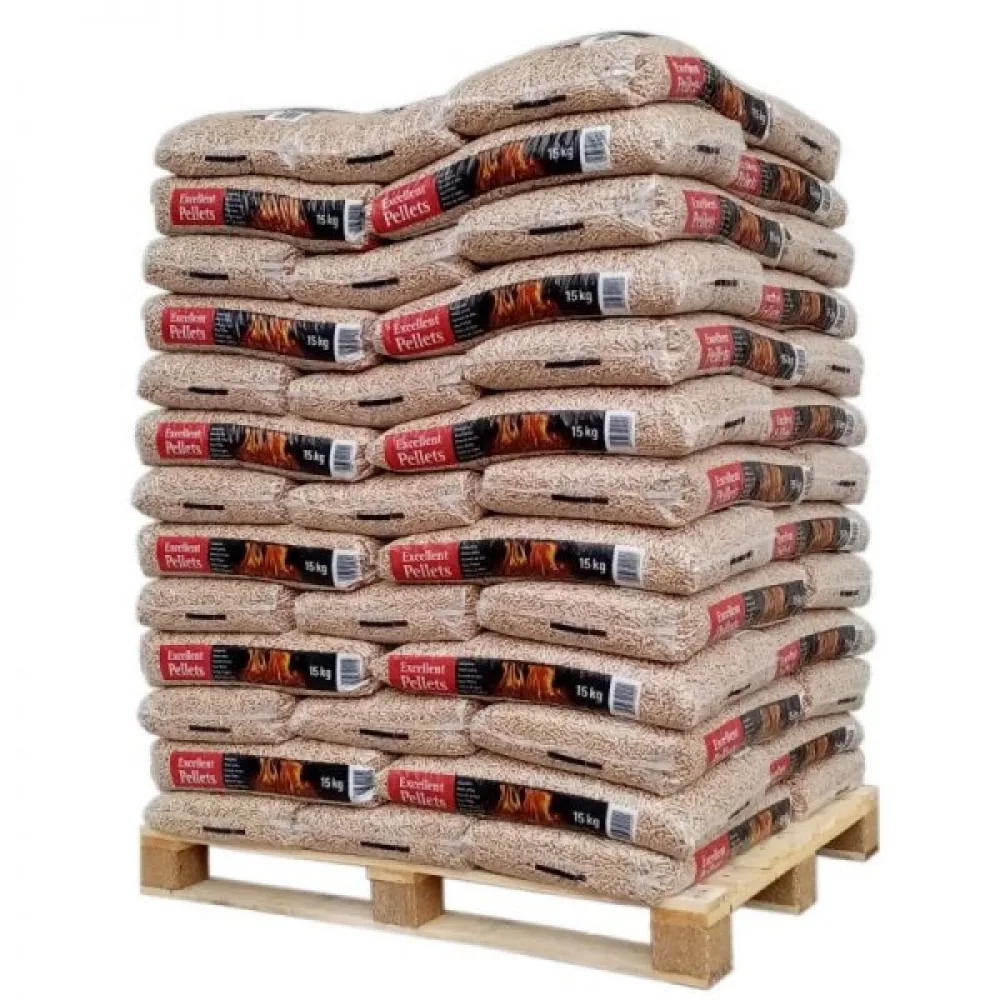 Granulés de bois Woodstock Premium – palette de 78 sacs de 15 kg (1 170 kg)